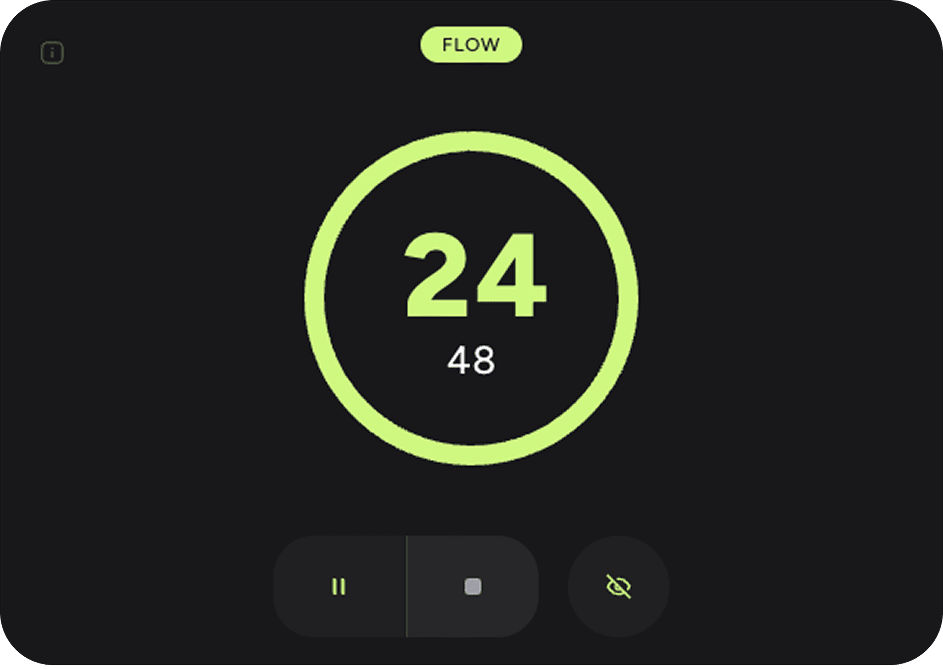 Focus timer screen